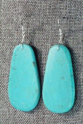 Turquoise & Sterling Silver Earrings - Lupe Lovato