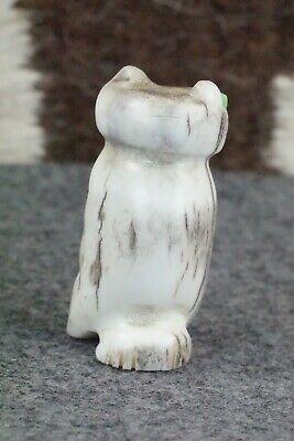 Owl Zuni Fetish Carving - Brandon Phillips - High Lonesome Trading