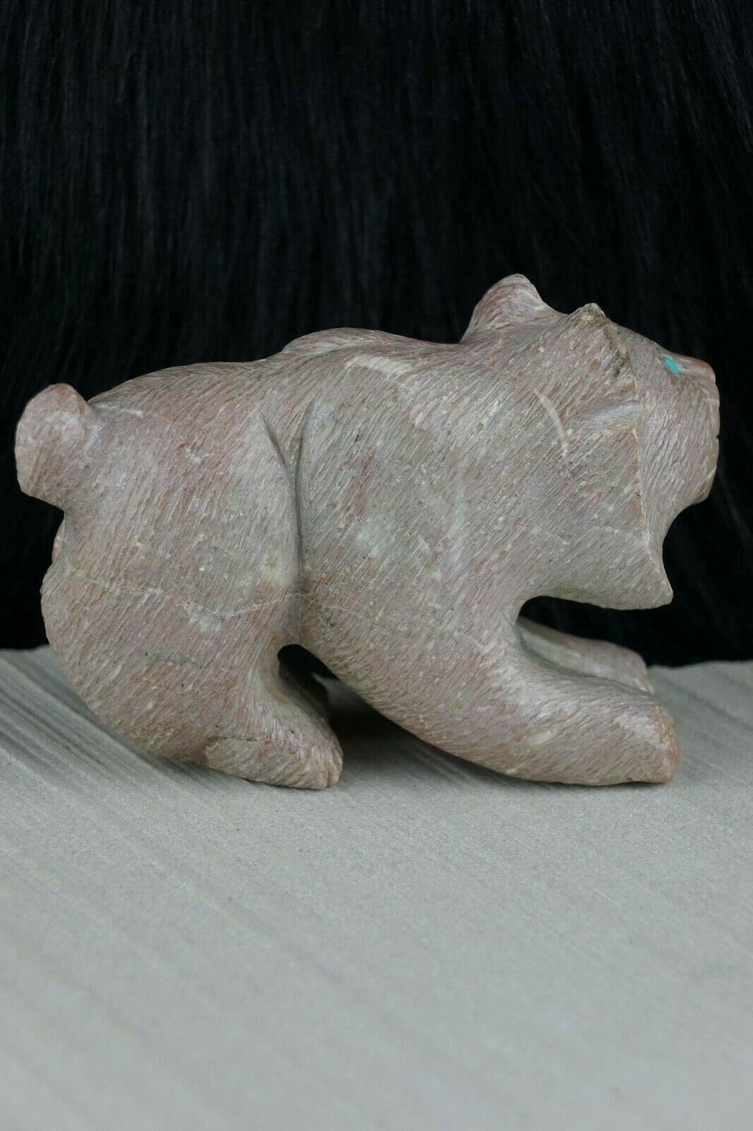 Bobcat Zuni Fetish Carving - Jonas Hastito - High Lonesome Trading