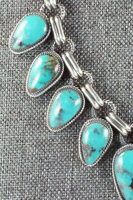 Turquoise & Sterling Silver Necklace and Earrings - Bobby Platero