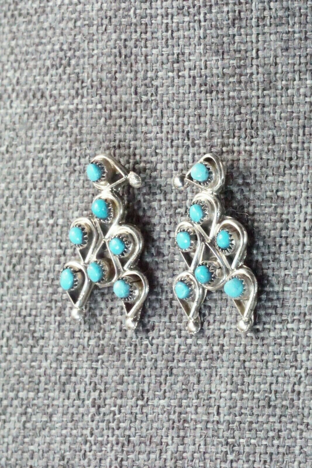 Turquoise & Sterling Silver Earrings - Waylon Johnson