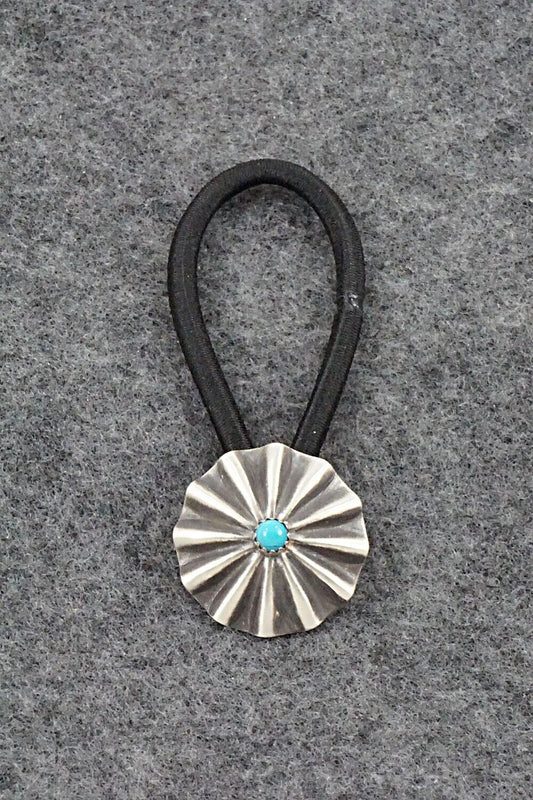 Turquoise and Sterling Silver Hair Tie - Alejandro Perry