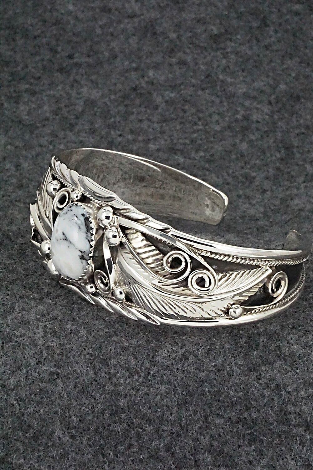 White Buffalo & Sterling Silver Bracelet - Davey Morgan