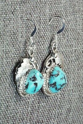 Turquoise & Sterling Silver Earrings - Roberta Begay