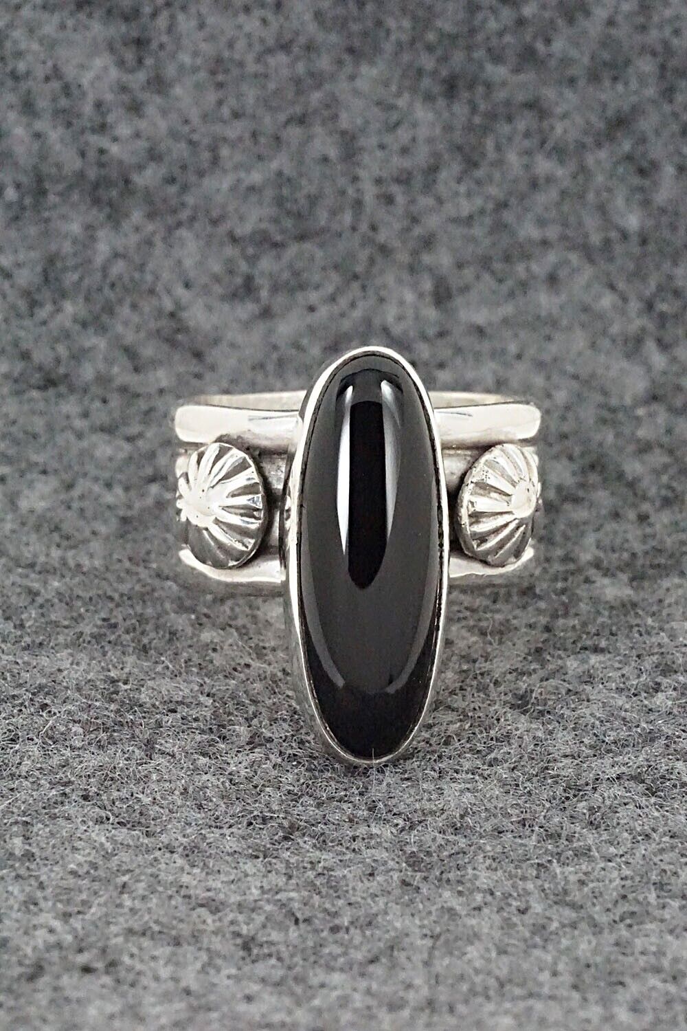 Onyx & Sterling Silver Ring - Ben Begay - Size 7.75