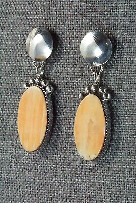Spiny Oyster and Sterling Silver Earrings - Selina Warner