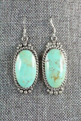 Turquoise & Sterling Silver Earrings - Greg Yazzie
