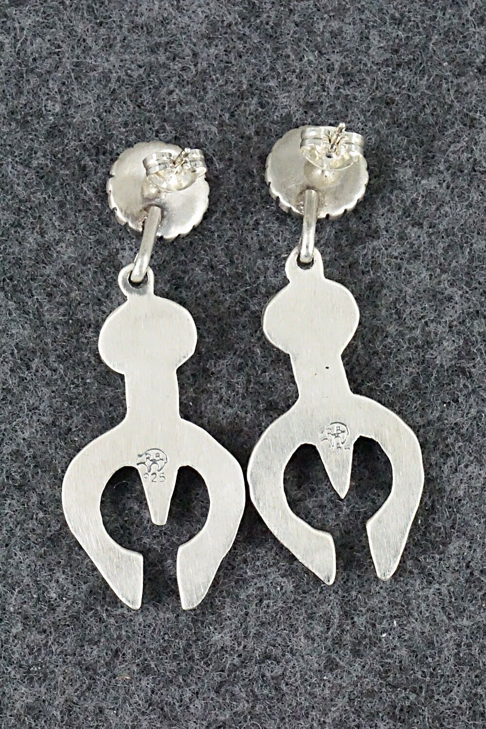 Coral & Sterling Silver Earrings - Annie Spencer