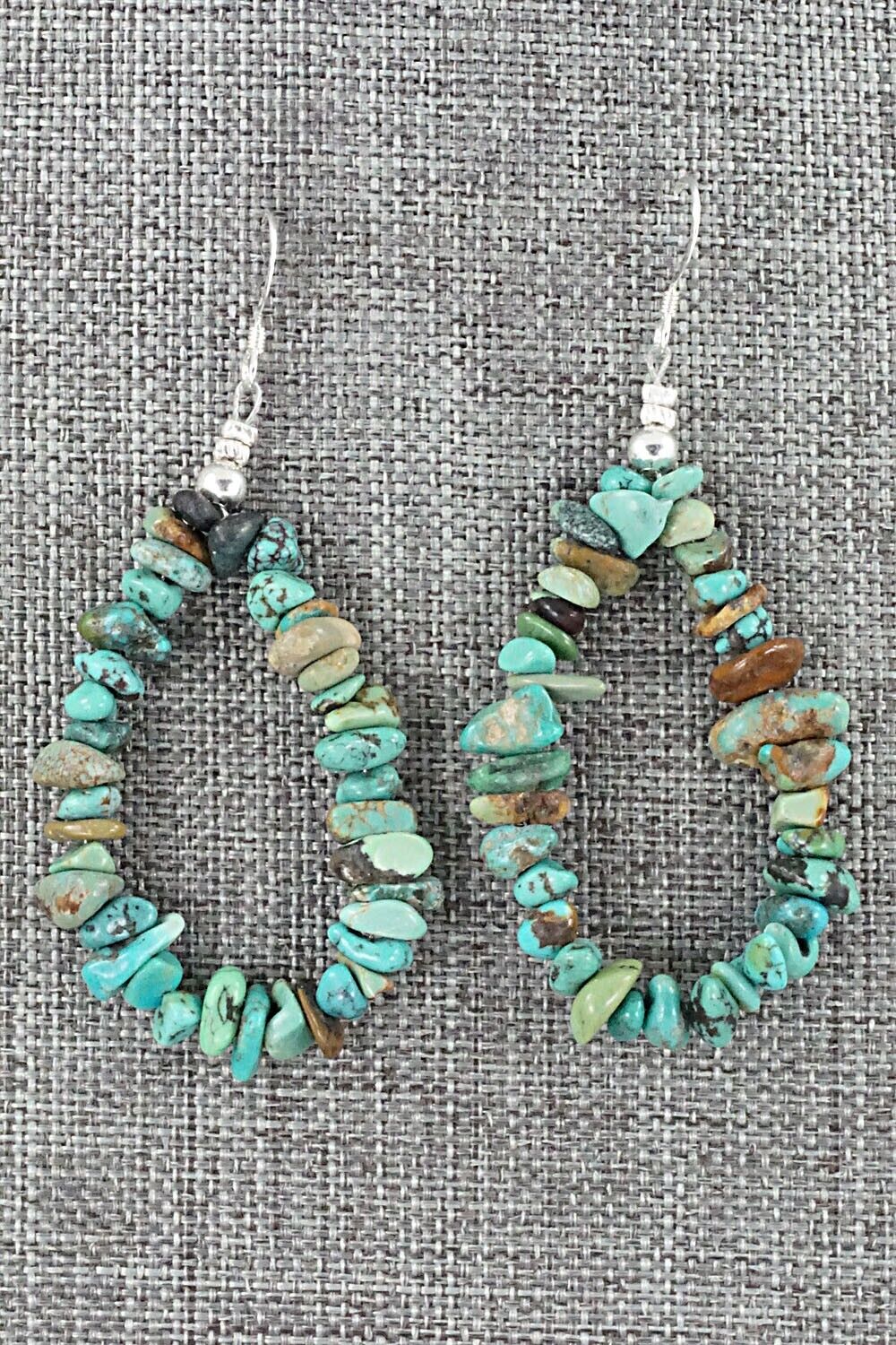 Turquoise & Sterling Silver Earrings - Doreen Jake