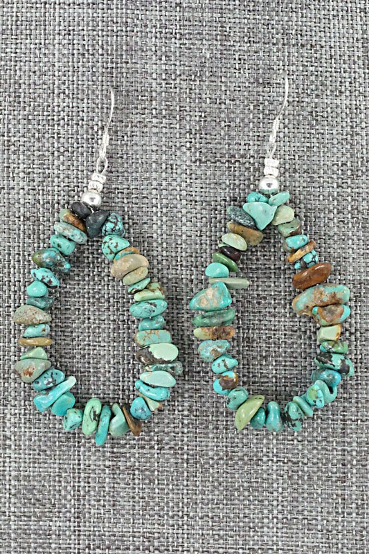 Turquoise & Sterling Silver Earrings - Doreen Jake
