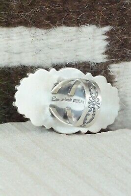 Turquoise & Sterling Silver Ring - Tom Lewis - Size 7.5