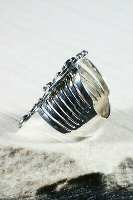 Navajo Sterling Silver Ring - Darrell Morgan - Size 10 - High Lonesome Trading