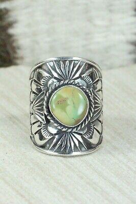Turquoise & Sterling Silver Ring - Derrick Gordon - Size 8 - High Lonesome Trading