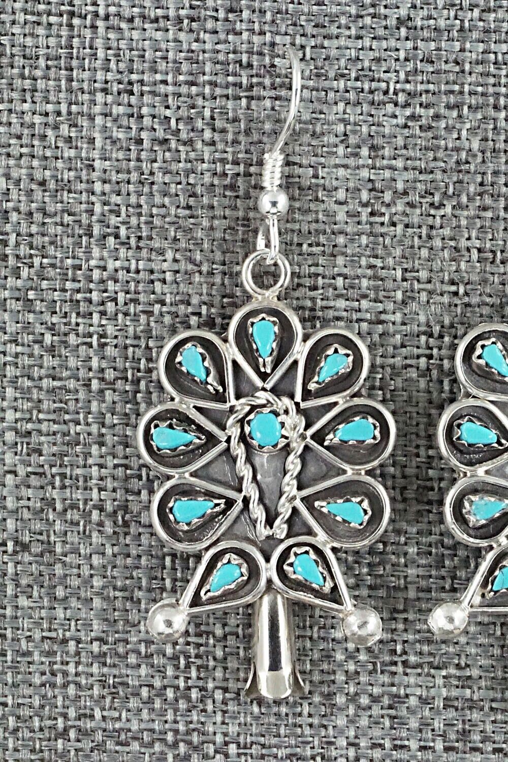 Turquoise & Sterling Silver Earrings - Tricia Leekity