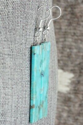 Turquoise & Sterling Silver Earrings - Navajo