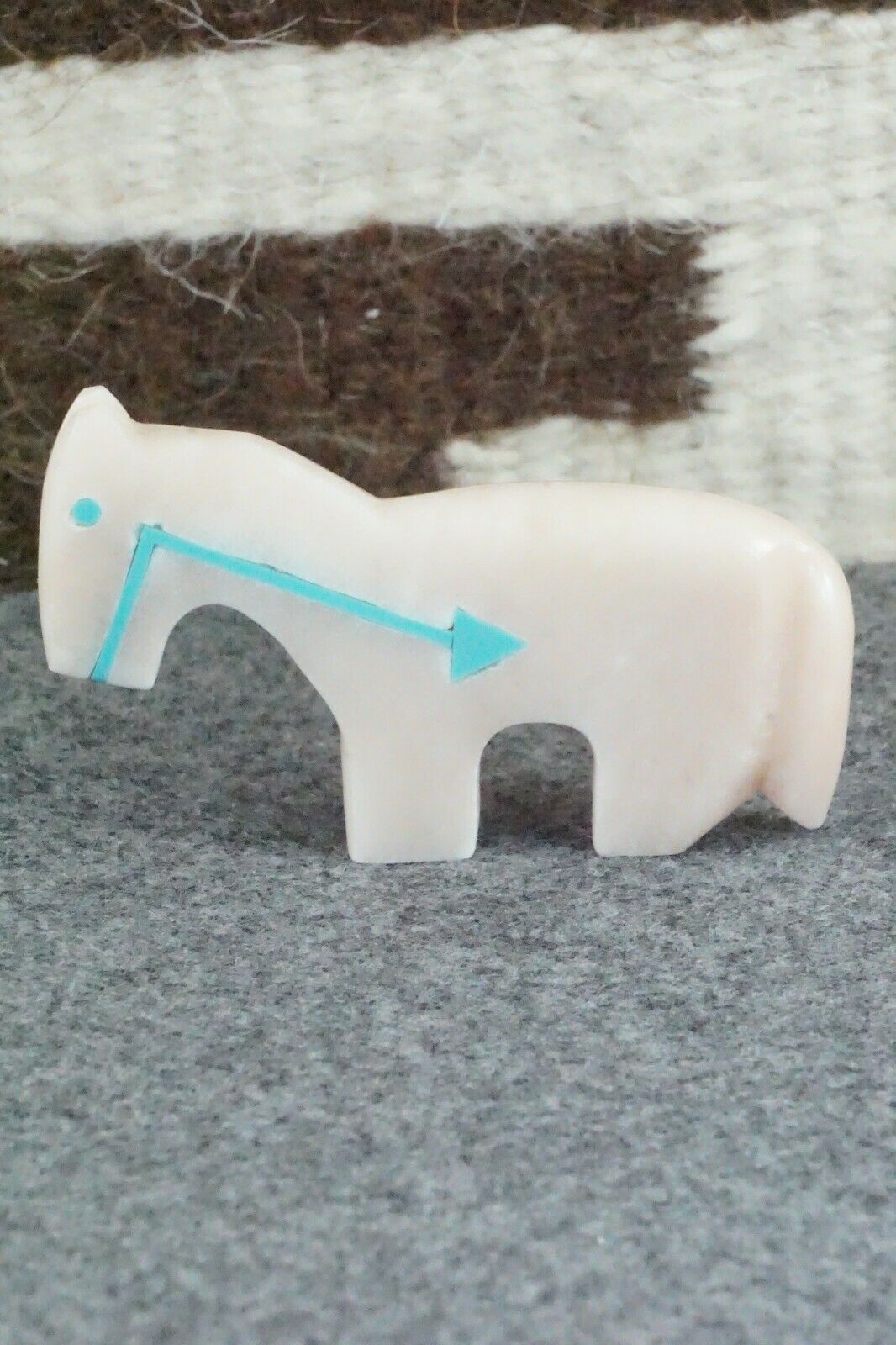 Horse Zuni Fetish Carving - Bernard Laiwakete - High Lonesome Trading