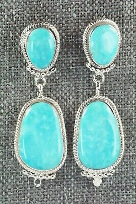 Turquoise & Sterling Silver Earrings - Verley Betone