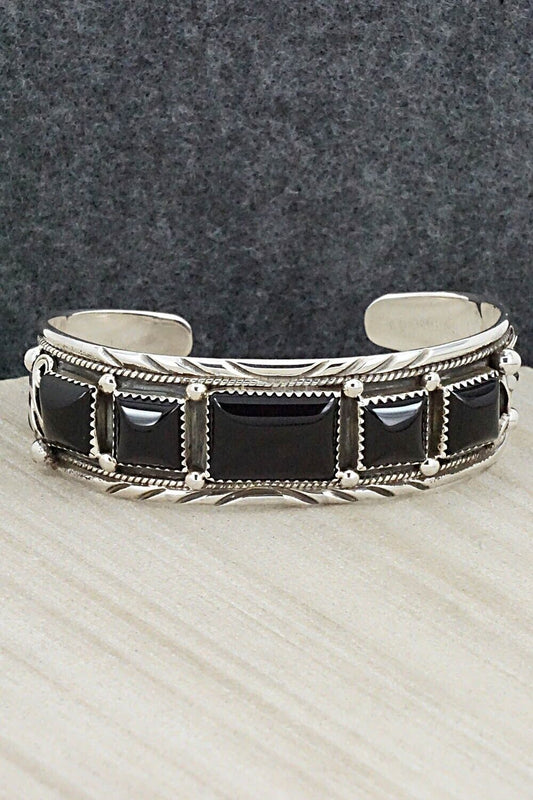 Onyx & Sterling Silver Bracelet - Davey Morgan