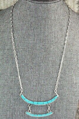 Turquoise & Sterling Silver Necklace - Gloria Waseta