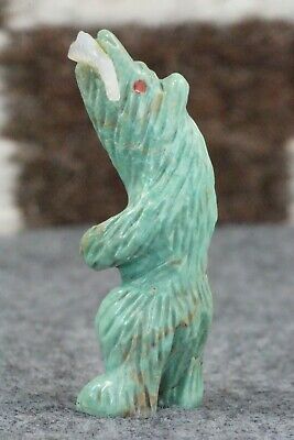 Bear Zuni Fetish Carving - Andres Quandelacy