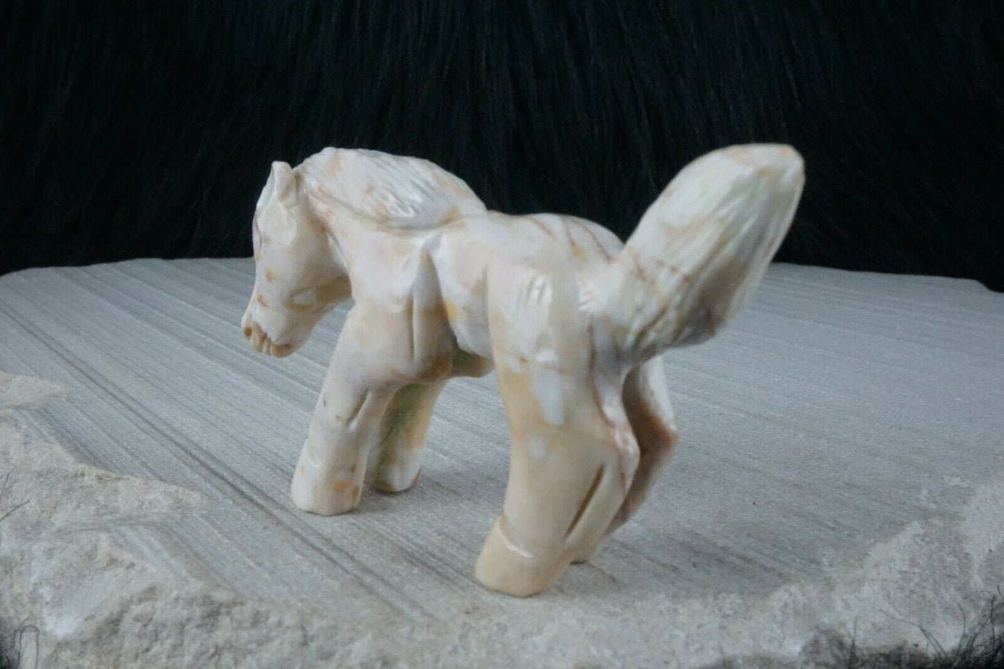 Horse Zuni Fetish Carving - Jonas Hastito - High Lonesome Trading