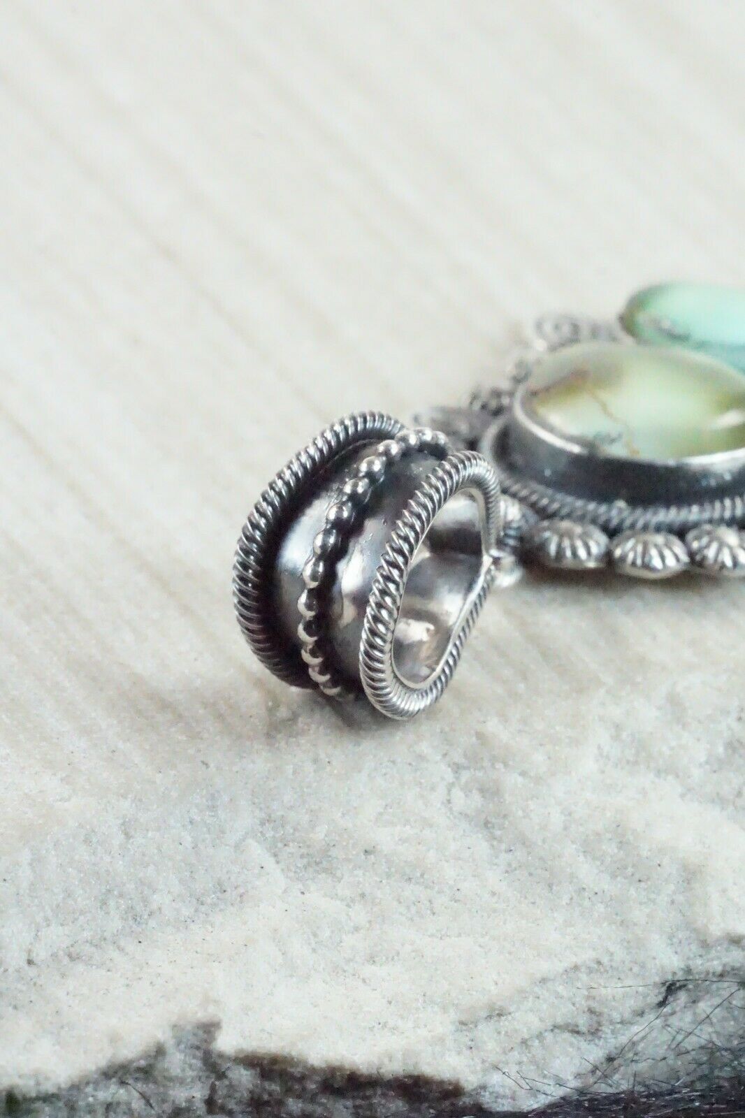 Turquoise & Sterling Silver Pendant - Jess Martinez