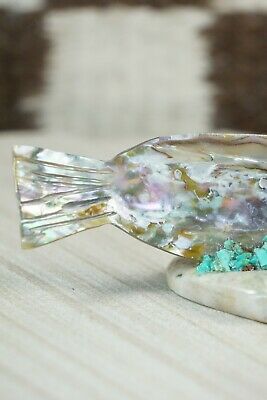 Rainbow Trout Zuni Fetish Carving - Bernard Laiwakete