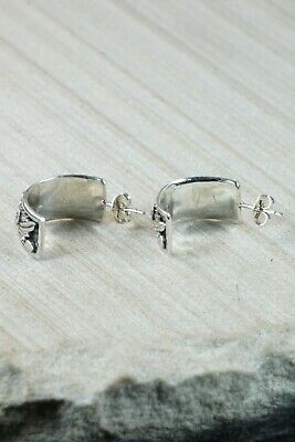 Navajo Sterling Silver Earrings - Tom Dinetso