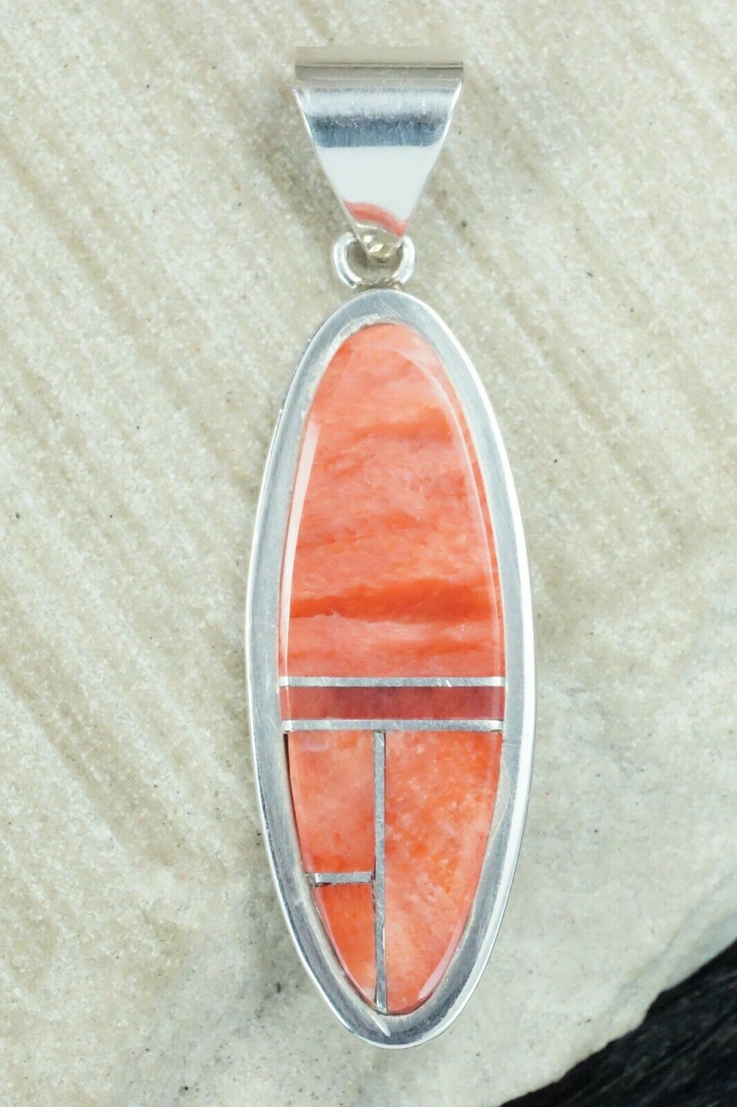 Spiny Oyster & Sterling Silver Pendant - Harold Smith