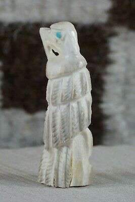 Eagle Zuni Fetish Carving - Jerrold Lahaleon - High Lonesome Trading