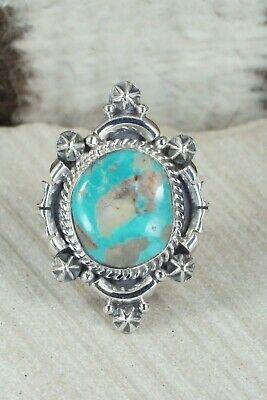 Turquoise & Sterling Silver Ring - Daniel Benally - Size 7.75 - High Lonesome Trading