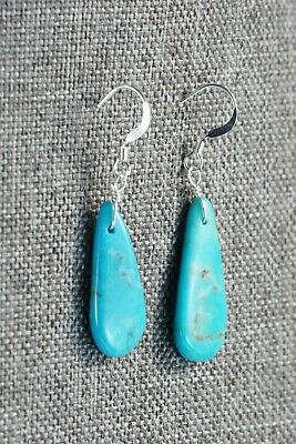 Navajo Turquoise & Sterling Silver Earrings - Native American