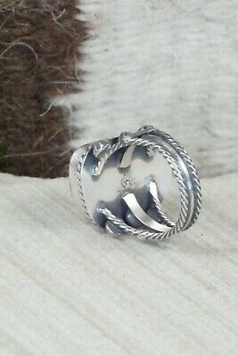 Turquoise & Sterling Silver Ring - Samuel Yellowhair - Size 5