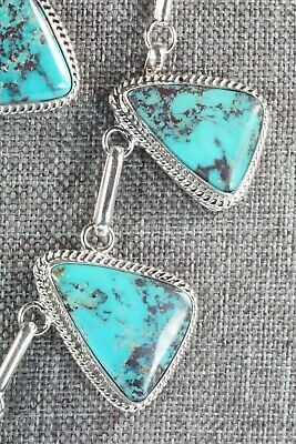 Turquoise & Sterling Silver Necklace - Raymond Delgarito - High Lonesome Trading