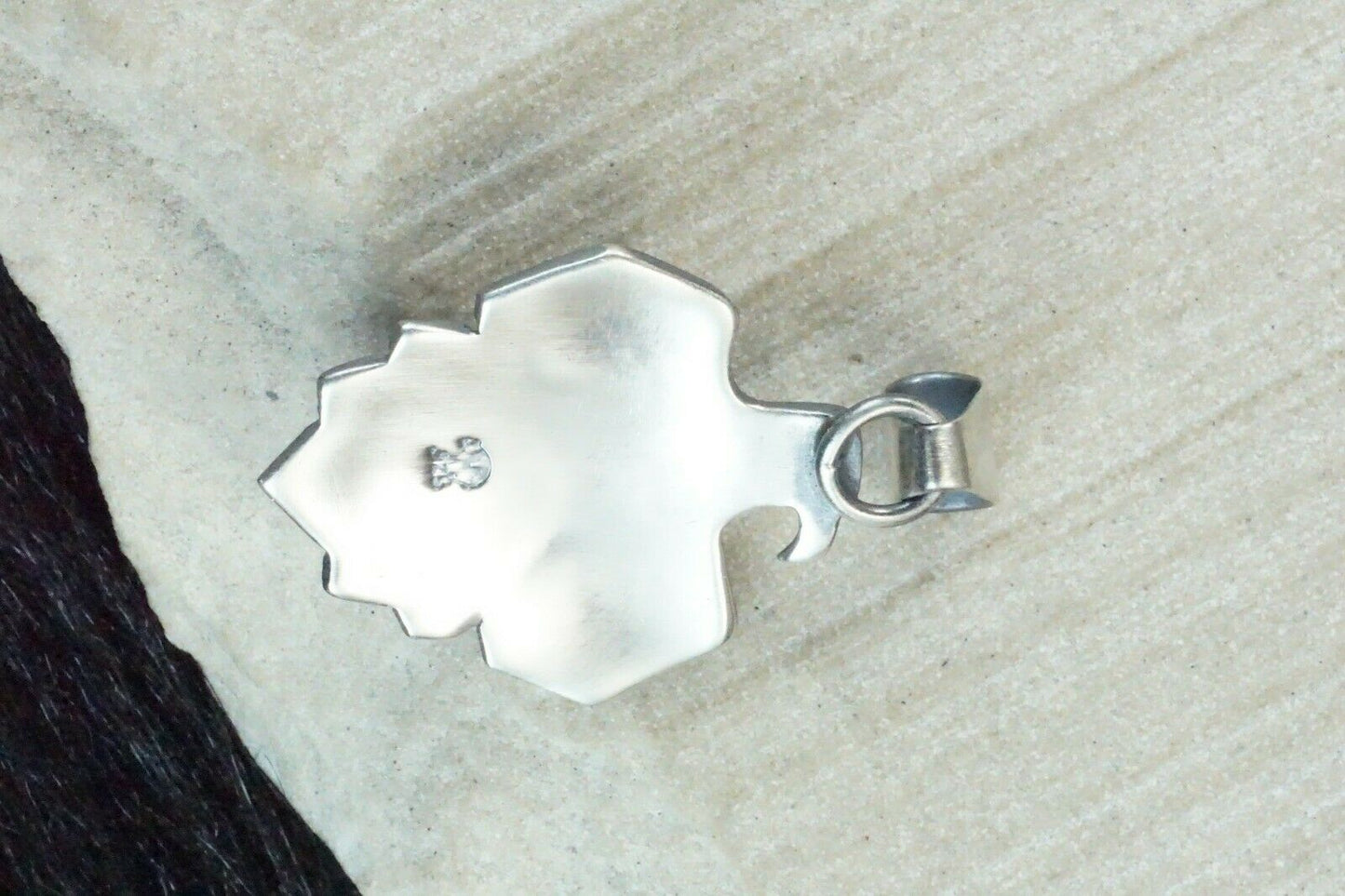 Turquoise and Sterling Silver Pendant - Annie Spencer - High Lonesome Trading