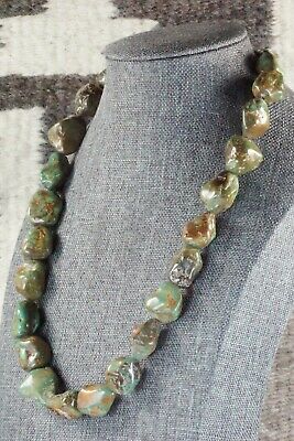 Turquoise & Sterling Silver Necklace - Louise Joe
