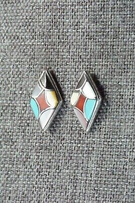 Multi Stone & Sterling Silver Earrings - Orena Leekya