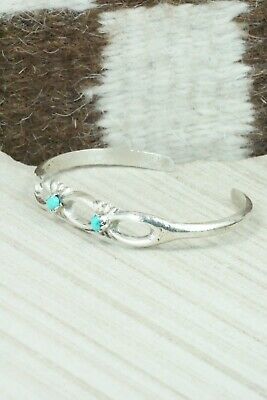 Turquoise & Sterling Silver Bracelet - Navajo