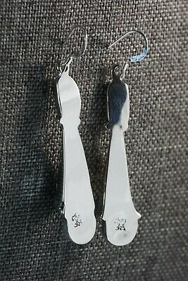 Navajo Turquoise, Coral & Sterling Silver Earrings - Roger Pino