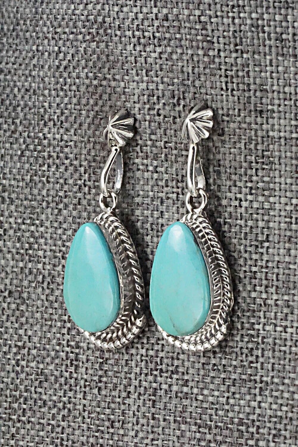 Turquoise and Sterling Silver Earrings - Sharon McCarthy