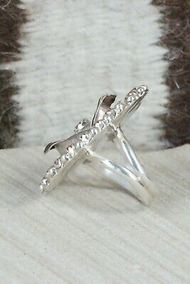 Coral and Sterling Silver Ring - Donovan Wilson - Size 6.75