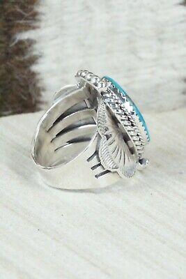 Turquoise & Sterling Silver Ring - Raymond Yazzie - Size 7.5 - High Lonesome Trading