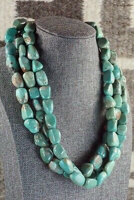 Turquoise & Sterling Silver Necklace - Navajo