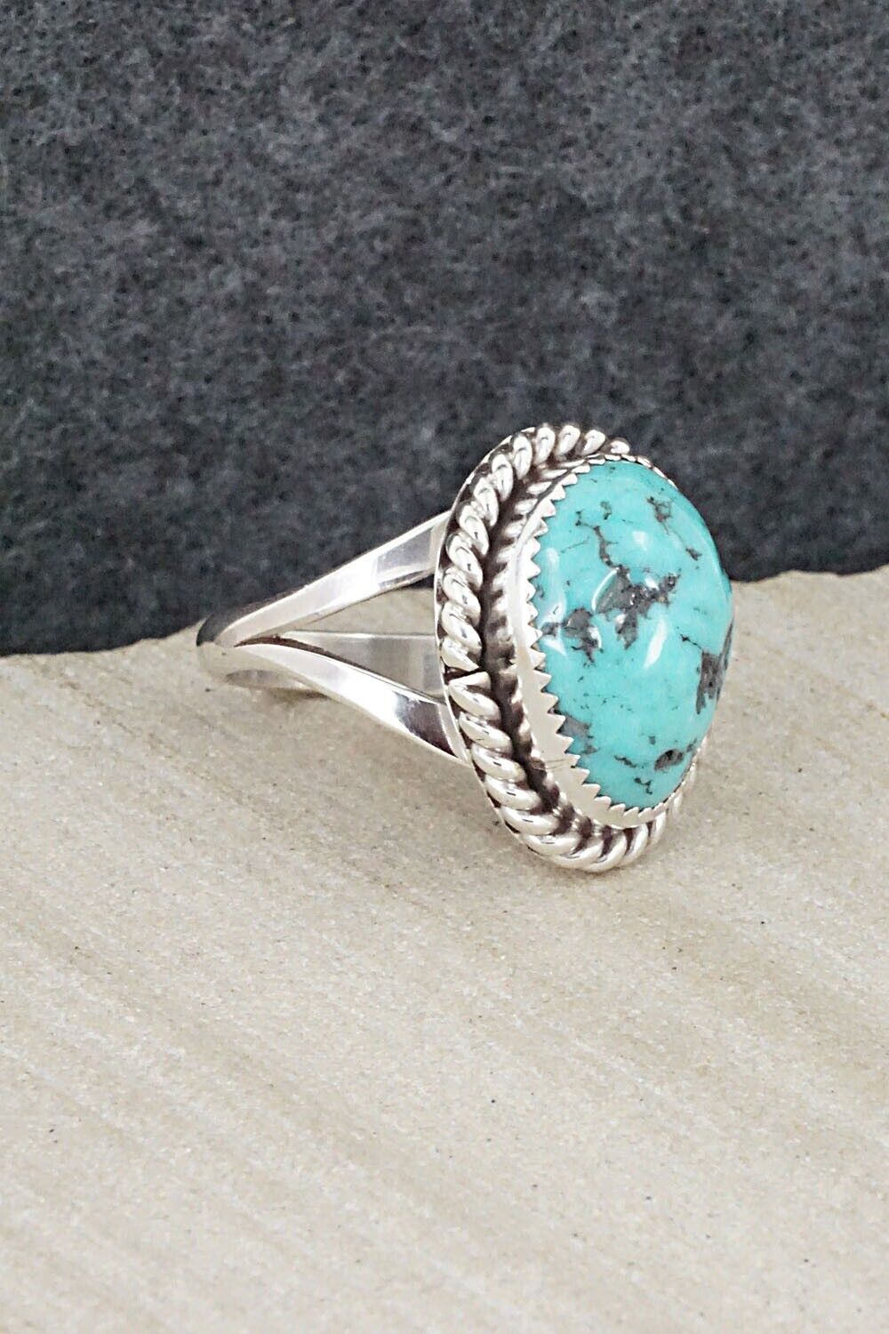 Turquoise & Sterling Silver Ring - Benjamin Martinez - Size 7.25