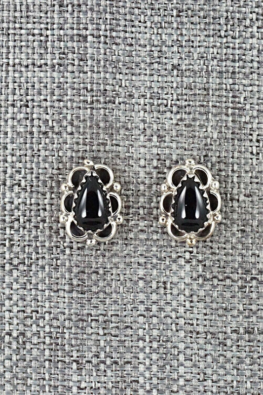 Onyx & Sterling Silver Earrings - Letricia Largo