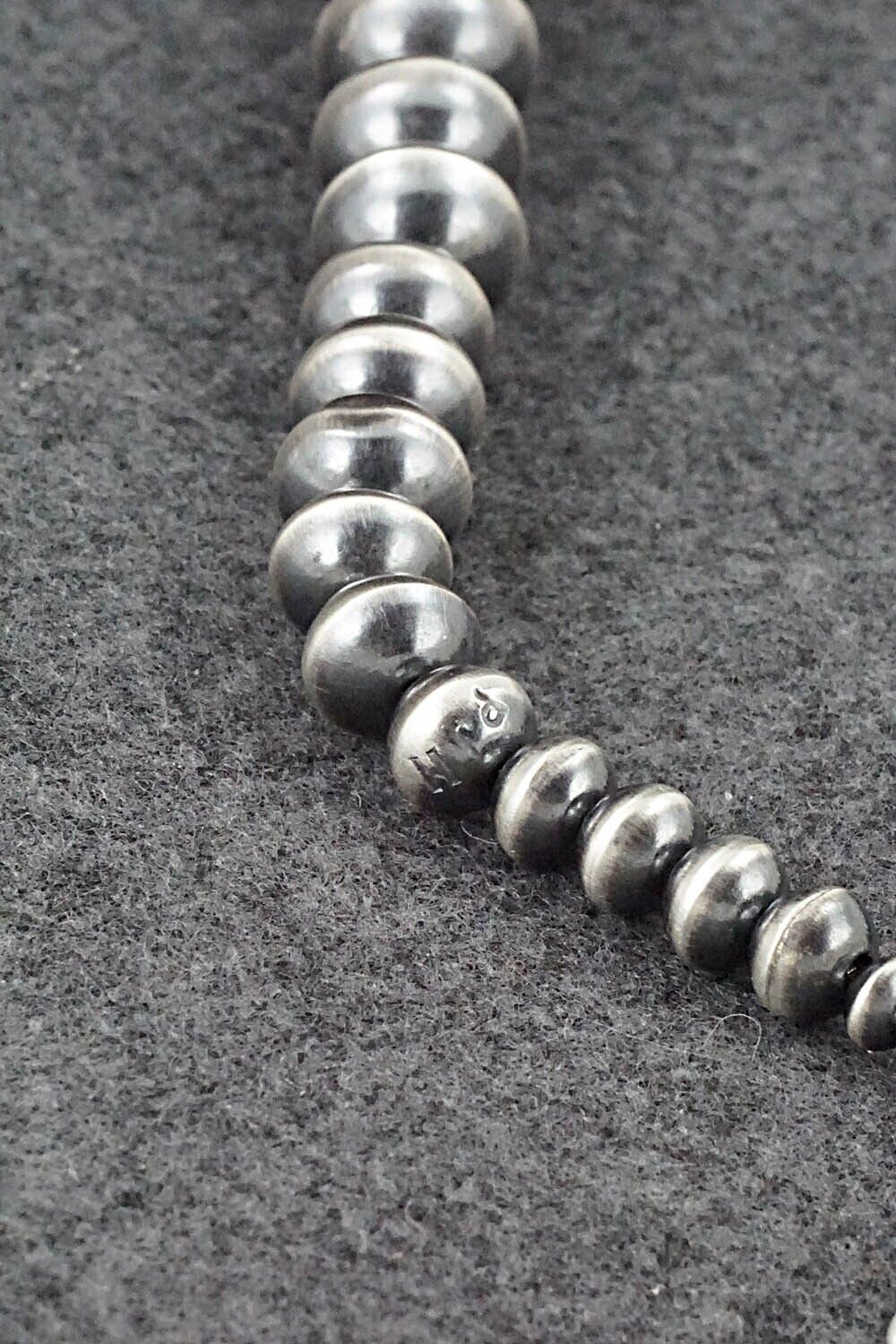 Navajo Pearl Sterling Silver Necklace Set - Preston Haley