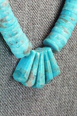 Turquoise & Sterling Silver Necklace - Lupe Lovato