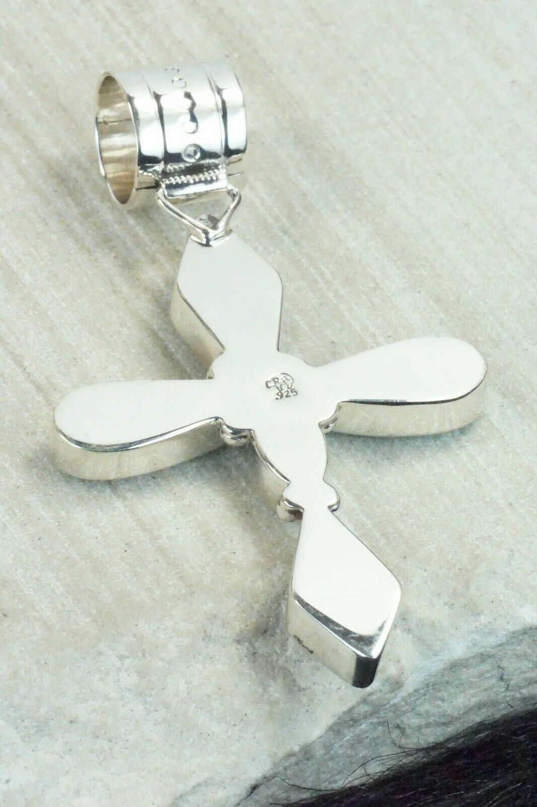Turquoise and Sterling Silver Pendant - Jimson Belin - High Lonesome Trading