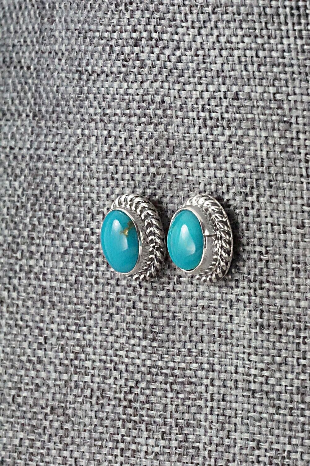 Turquoise & Sterling Silver Earrings - Jan Mariano
