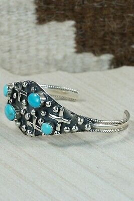 Navajo Turquoise and Sterling Silver Bracelet - Gregg Yazzie